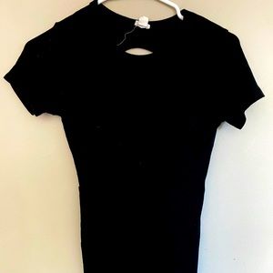 Garage Black Mini backless dress